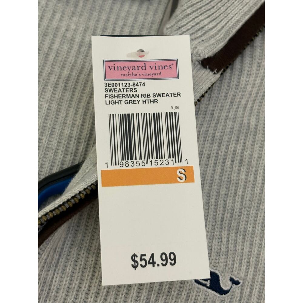 2 Vineyard Vines Boys Shirts Size Small Qtr Zip Sweater Button Down Long Sleeve - Picture 4 of 16